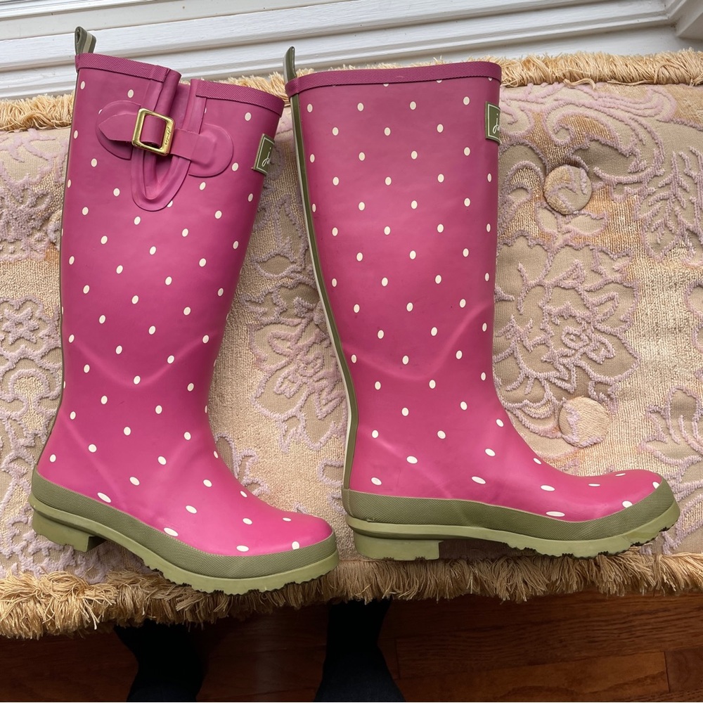 Joules Rain Boots Size 4 Great Condition - Picture 2 of 6